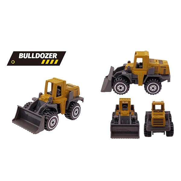 BULLDOZER Сплав Мини инженерный автомобиль модель 1: 64 Металл литье под давлением Инженерная игрушка автомобиль игрушка самосвал вилочный погрузчик экскаватор игровой набор подарок - Цвет: BULLDOZER