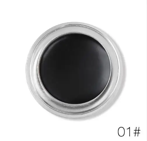 E17005-1 Бренд Magical Halo 2 цвета коричневый черный подводка-гель для глаз Водонепроницаемый размытый крем для подводки глаз с кисточкой долговечные наборы для макияжа бровей - Цвет: E17005-1