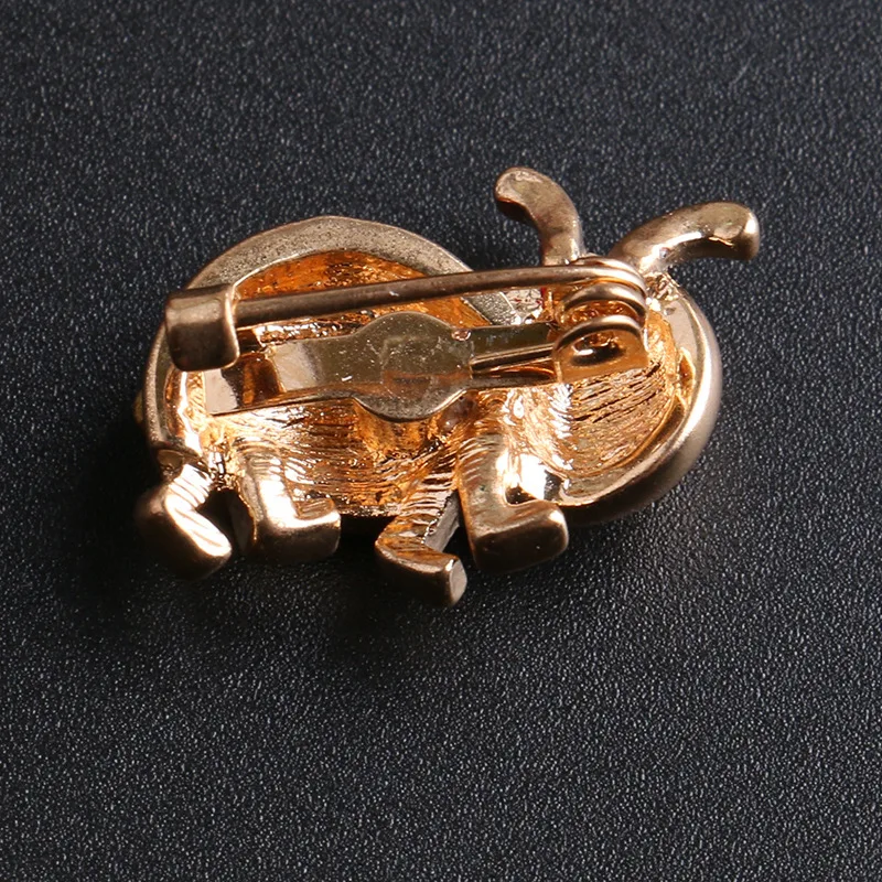 Женская Брошь в виде божьей коровки с кристаллами|hat brooch|suit broochjewelry scarf clip |