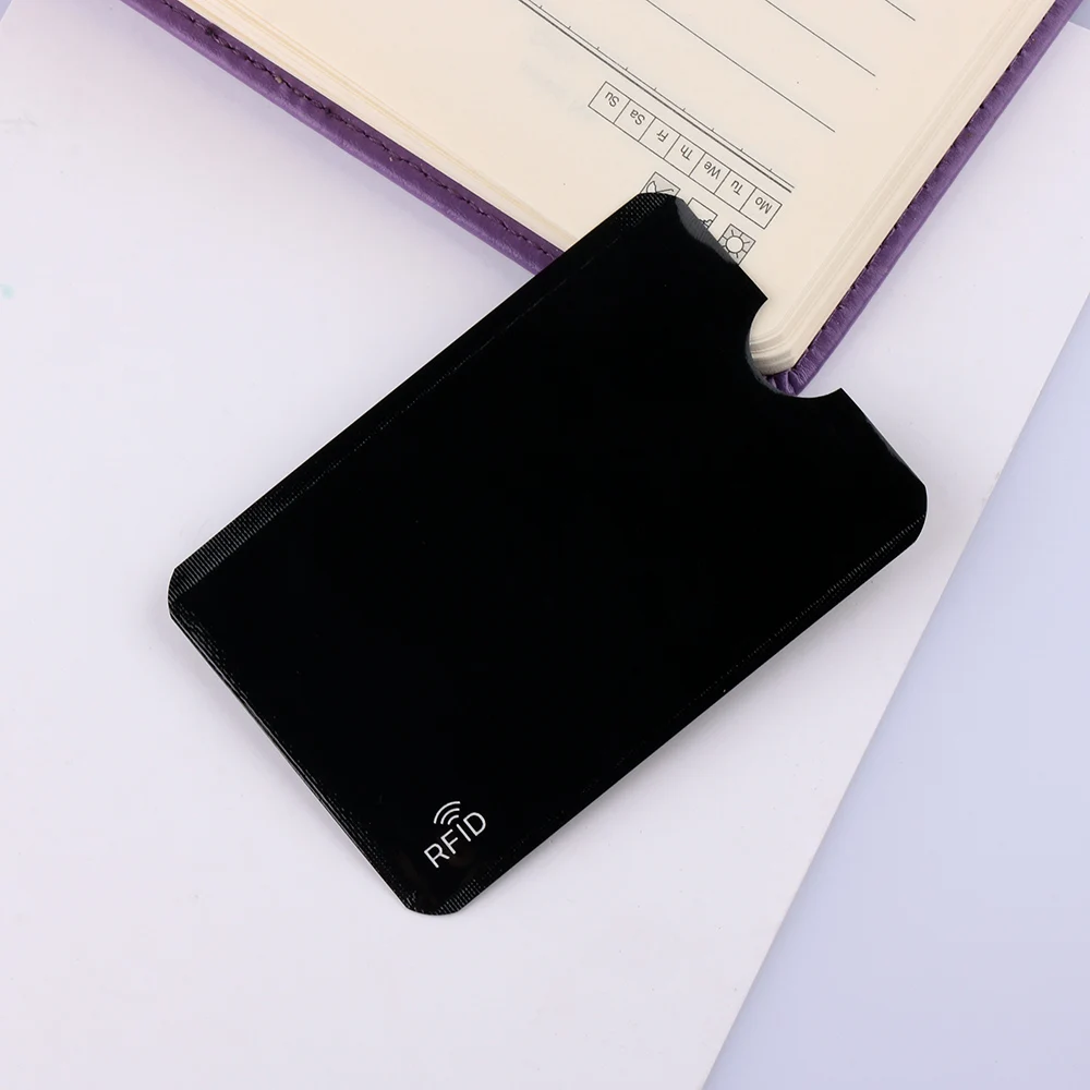 1 шт. умный защитный чехол с защитой от кражи для банковских карт RFID алюминиевый