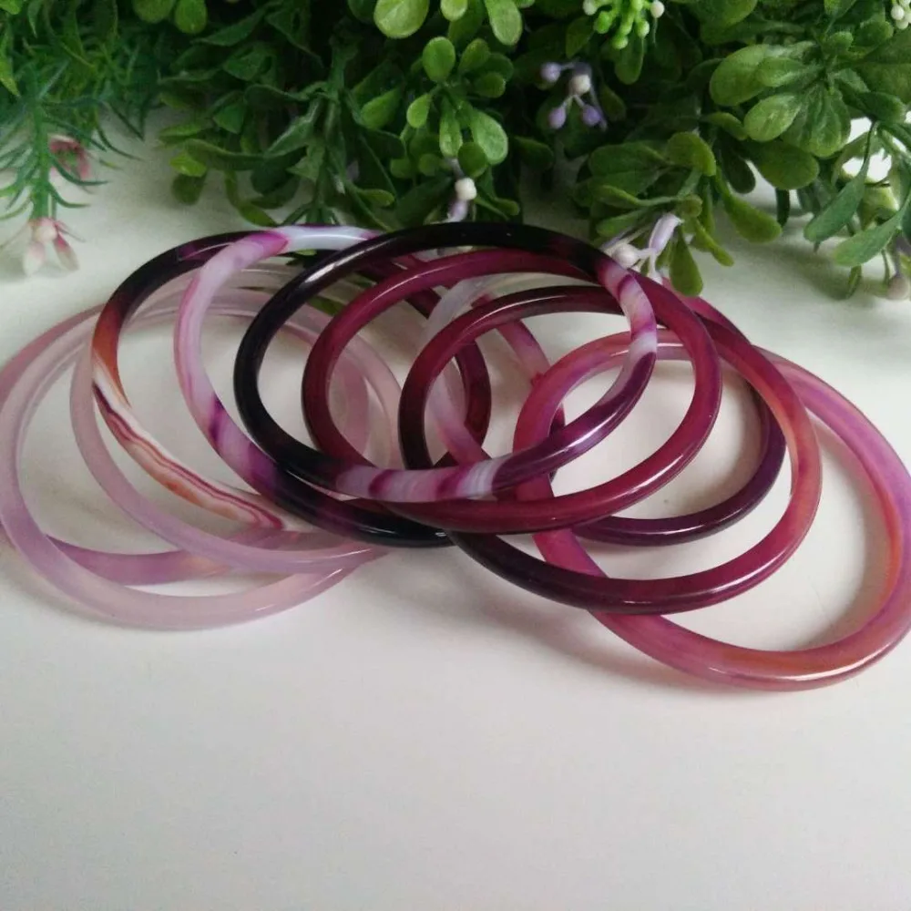 Модные 100% натуральные ювелирные изделия из халцедона браслет-54 мм AAAAAAAA