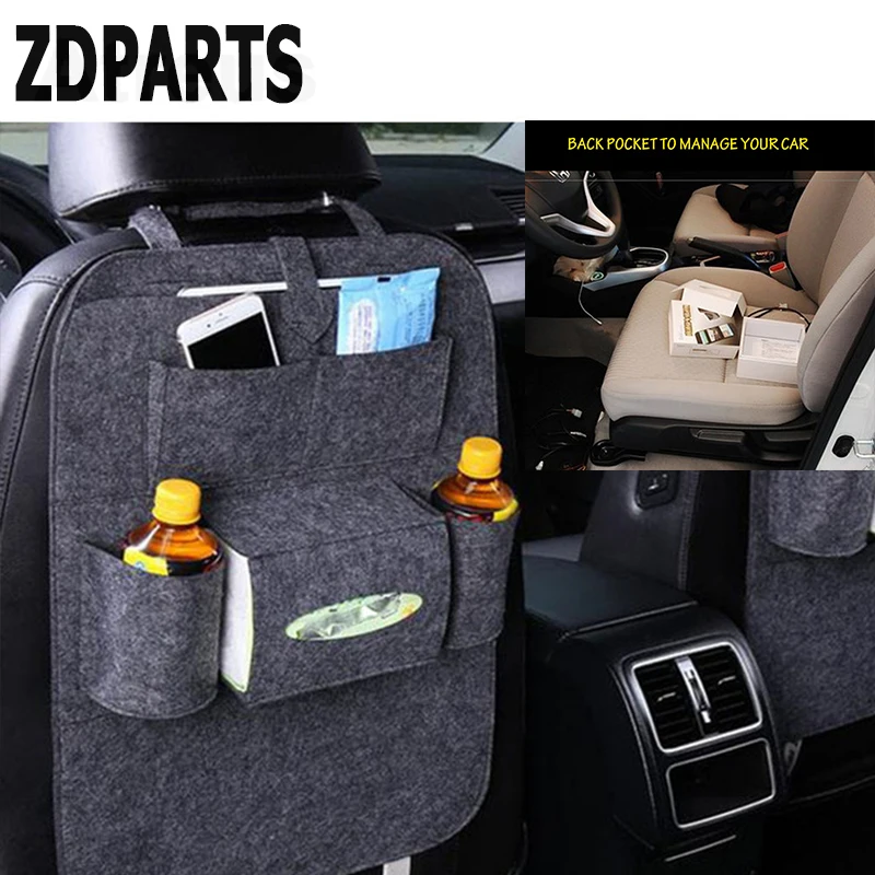 ZDPARTS Автомобильная сумка Органайзер на заднюю панель для Volkswagen VW Passat B6 B5 Golf 4 5 7 6 Fiat