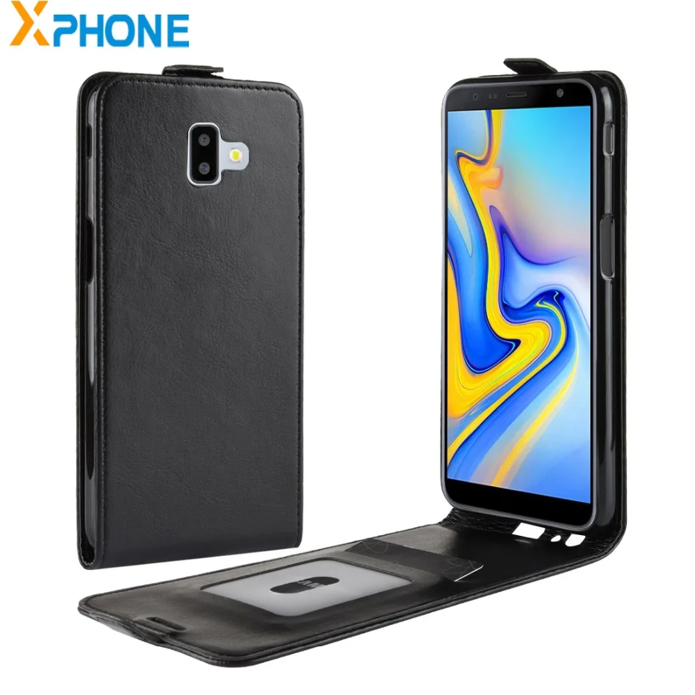 Чехол для Samsung Galaxy J6 Plus откидной из искусственной кожи чехол мобильного телефона