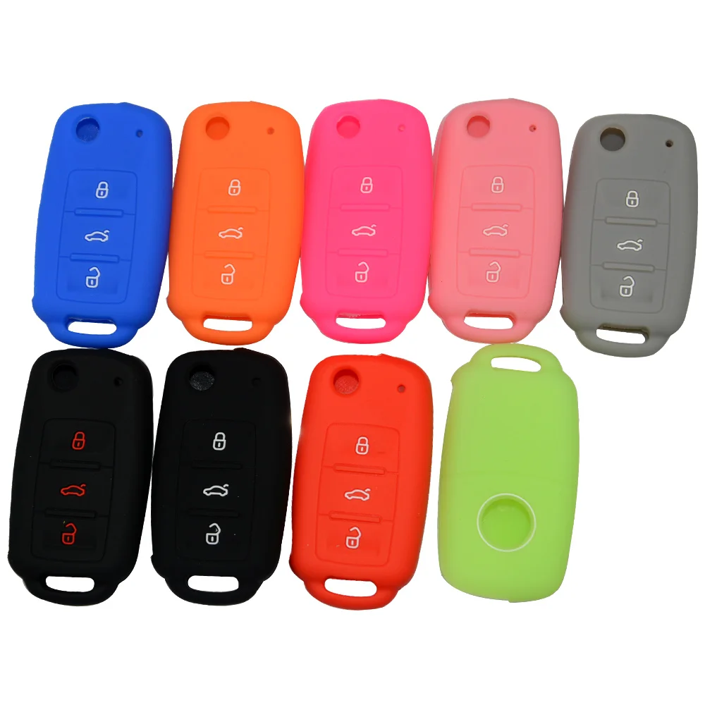 Чехол OkeyTech для автомобильного ключа силиконовый чехол VW Volkswagen polo passat b5 golf 4 5 6 jetta
