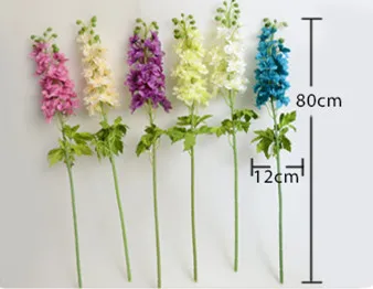 5 шт. искусственные шелковые цветы delphinium agacis|artificial silk flowers|silk flowerssilk flower home |