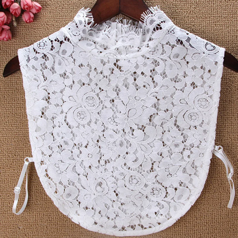 

2018 Detachable Solid Lapel Blouse False Peter pan shirt fake false Bundled Female Shirt Lace shirt autumn winter fake collar