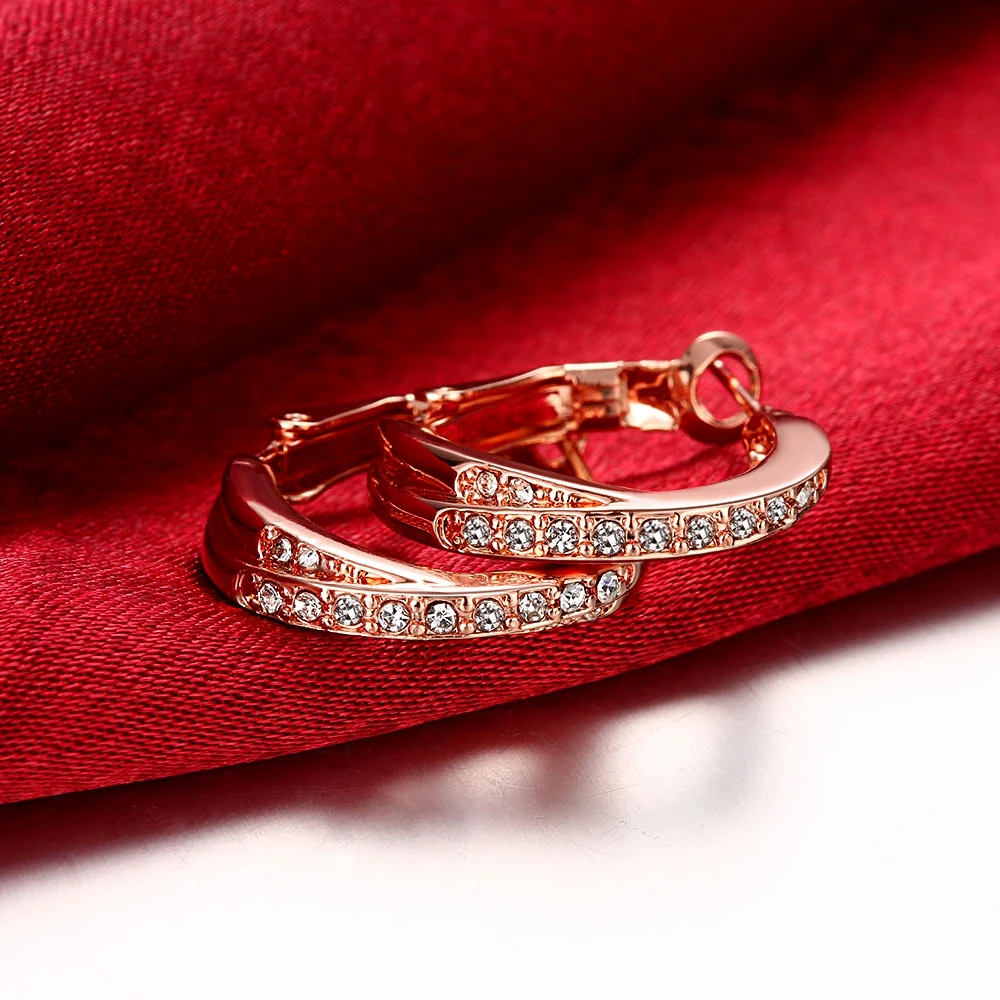 Женские серьги-Клипсы из нержавеющей стали под розовое золото | Украшения и