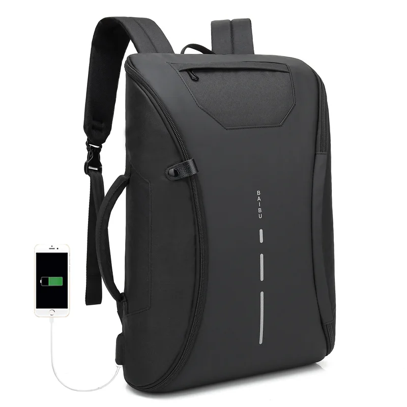 Черная сумка для ноутбука с usb-зарядкой водонепроницаемые дорожные рюкзаки