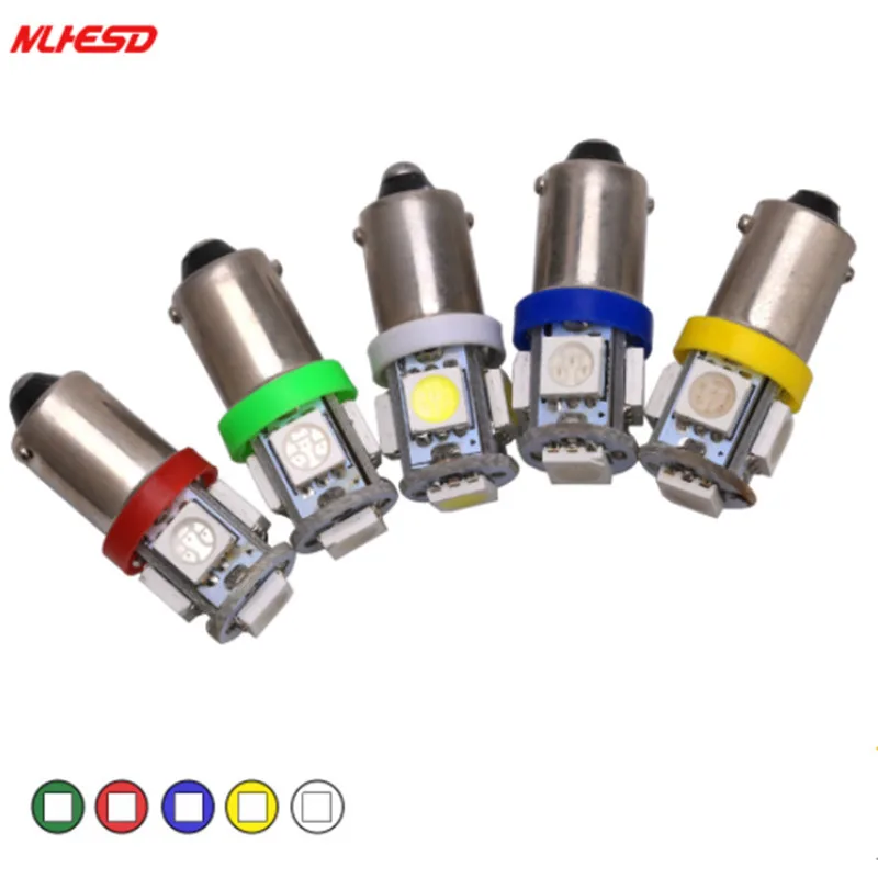 

24v 100x T11 BA9S Canbus Error Free 5050 SMD 5 LED 5SMD Car Light Bulbs Turn Signal LED Tail lights T4W 3886X H6W 363 Dome Lamp