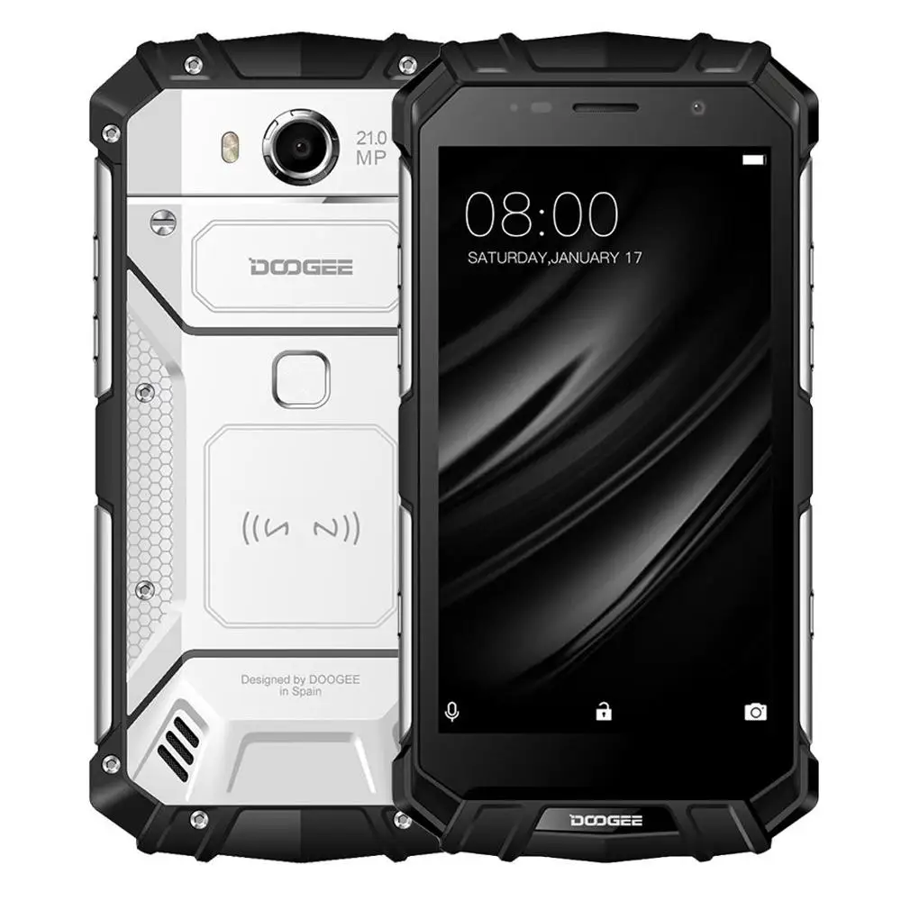 DOOGEE S60 6 ГБ 64 Гб мобильный телефон MTK Helio P25 Восьмиядерный экран 5,2 ''FHD IP68 водонепроницаемый смартфон 5580 МП мАч смартфон - Цвет: Silver