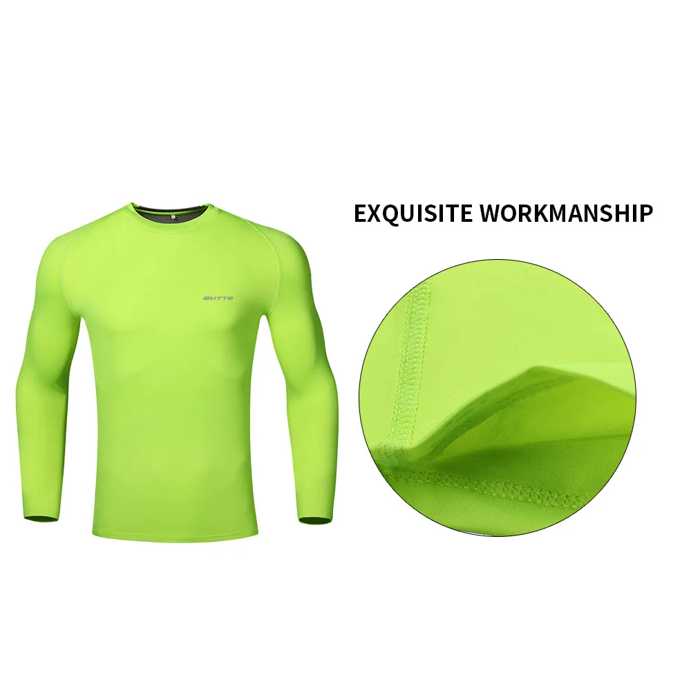 Outto Men's Cycling Base Layers Long Sleeves Compression Tights Bicycle Running Jersey Sports Underwear Fitness Gym Clothing | Спорт и