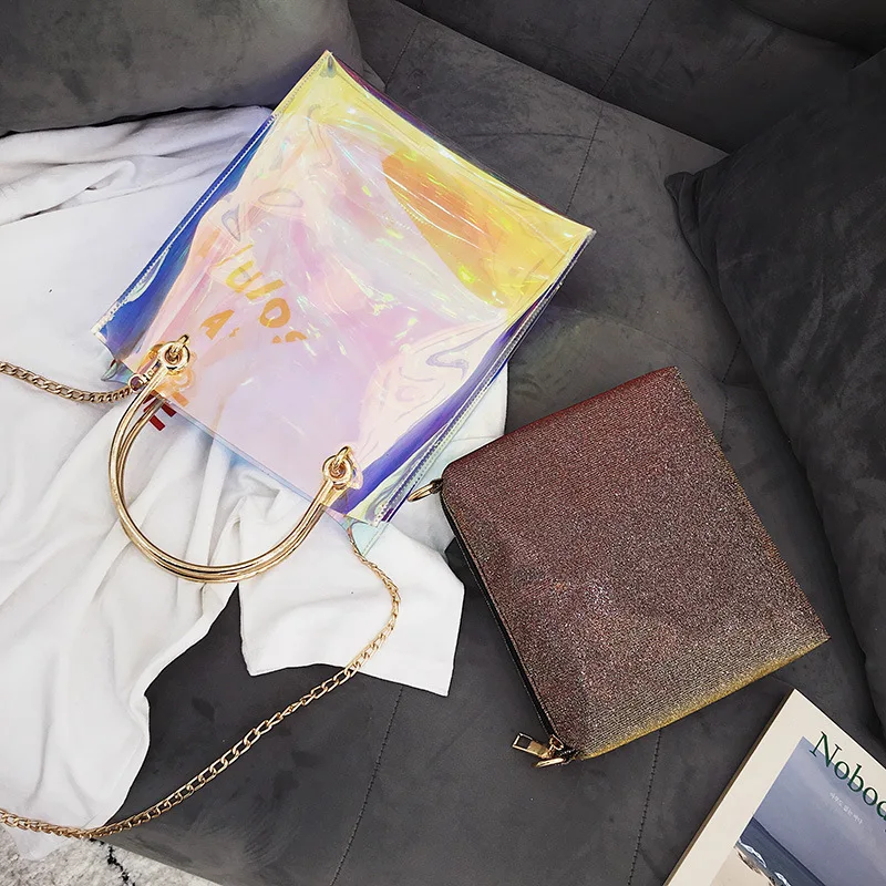 MS Хеди новый лазерный Для женщин Сумки Мода блестками Crossbody сумка для Курьерские