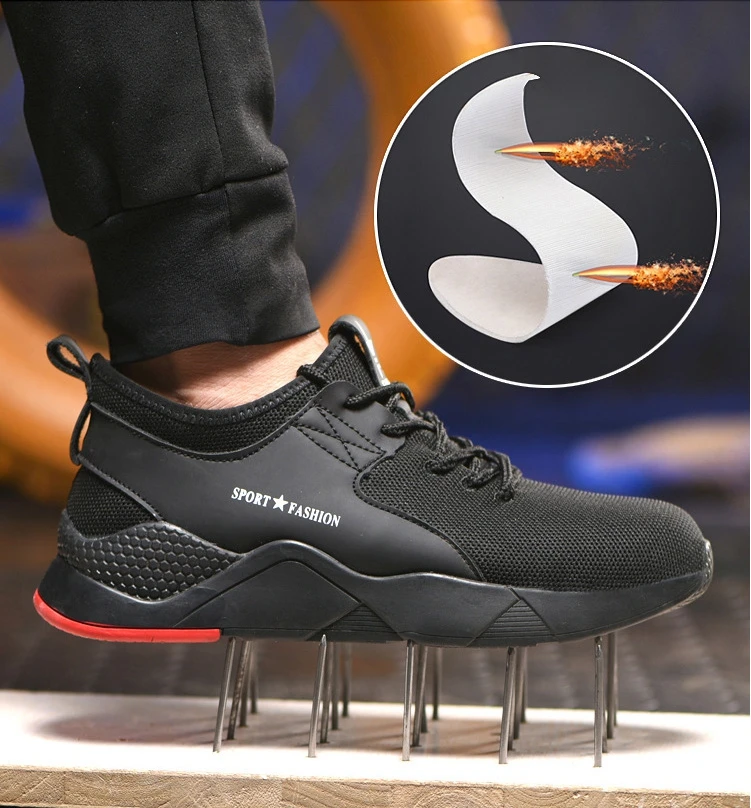 Несушимая обувь Рабочая защитная противоскользящие проколы безопасная для