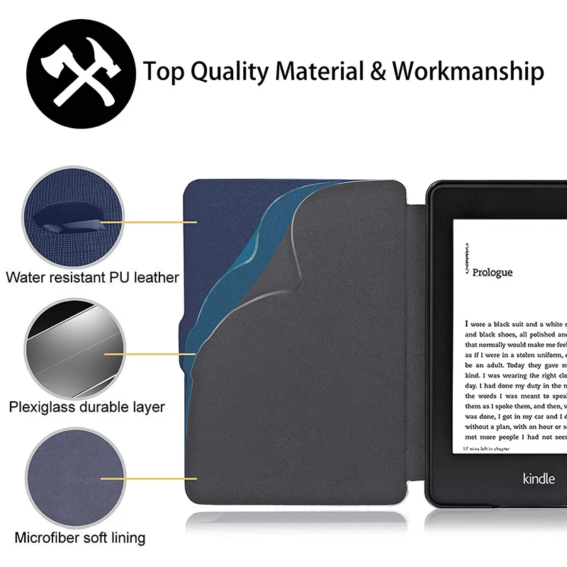 Магнитный смарт-чехол для Amazon Kindle Paperwhite 2 3 ультра тонкий флип-чехол для Paperwhite с автоматическим пробуждением/спящим 6' чехол для планшета