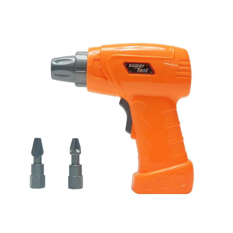 Toy Drill Детский пластиковый инструмент для моделирования обслуживания, электрическая игрушка, дрель, обучающая игрушка для мальчика, разобранный автомобиль, сборный блок, набор инструментов - Цвет: Toy Drill
