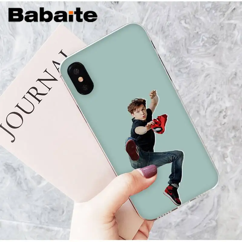Babaite том Холланд Человек-паук модный крутой мальчик чехол для телефона для iPhone X XS MAX 6 6S 7 7plus 8 8Plus 5 5S XR 10 11 11pro 11promax