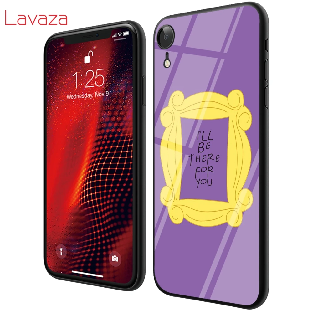 Lavaza T29 друзья ТВ серии дверь закаленное стекло ТПУ чехол для iPhone 6 6S 7 8 Plus 5 5S SE XR X XS 11