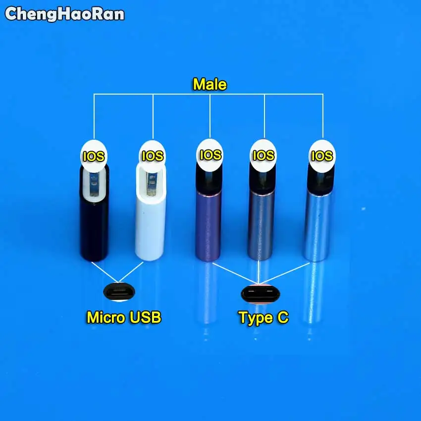 2 шт. для Lightning Micro USB/Type C зарядное устройство адаптер конвертер Мама папа iPhone 6 6s 7 8