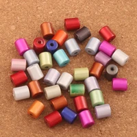 56pcs 8x10mm colorful acrylic illusion miracle loose bead spacer tube beads jewelry diy l1804