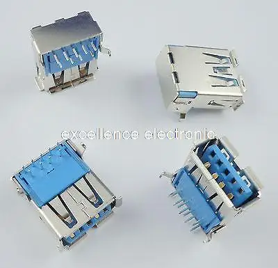 50 шт. USB 3 0 Type A женский 9 контактный Штекерный разъем DIP|connector socket|connector femaleconnector usb |