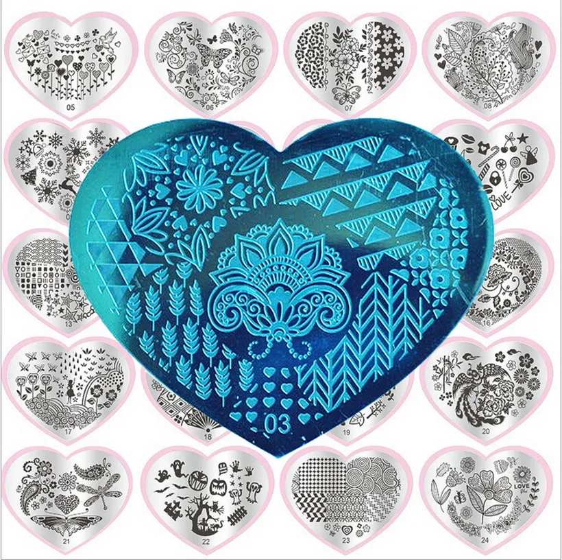 Роза трава маленький цветок Дерево Тема Дизайн ногтей штамповка изображения