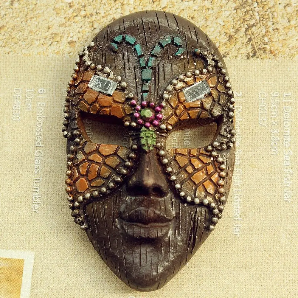 Италия ежегодный фестиваль карнавал Венеции сувенир 3D маска из смолы магнитное