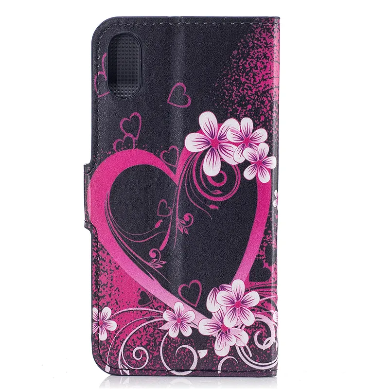 Чехол-Кошелек из искусственной кожи с рисунком для iPhone 4 4S 5C 5 5S SE 6 S 7 8 X