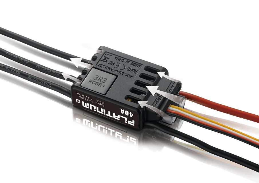 Hobbywing Platinum 25A V4 3 6S /40A ESC 4S Lipo Brushless с BEC DEO контроллером скорости для