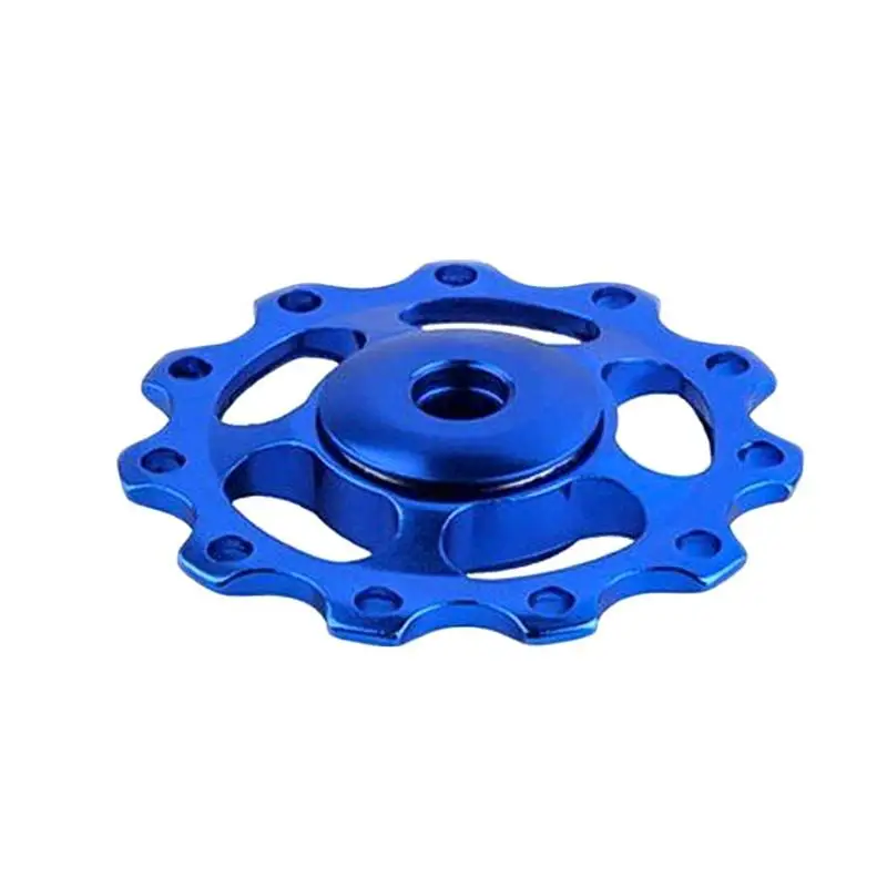 blue 11T Алюминиевый сплав MTB велосипедный задний переключатель шкив Jockey колесо дорожный велосипед направляющий ролик холостой части Аксессуары для велоспорта - Цвет: blue