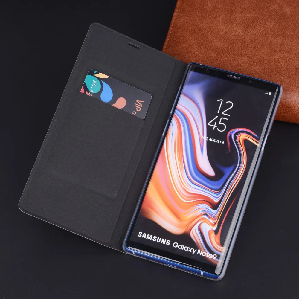 Роскошный кожаный флип-чехол для samsung Galaxy Note 9 SM N960 Чехол-бумажник С слот для карт для samsung Note9, SM-N960F, противоударный чехол
