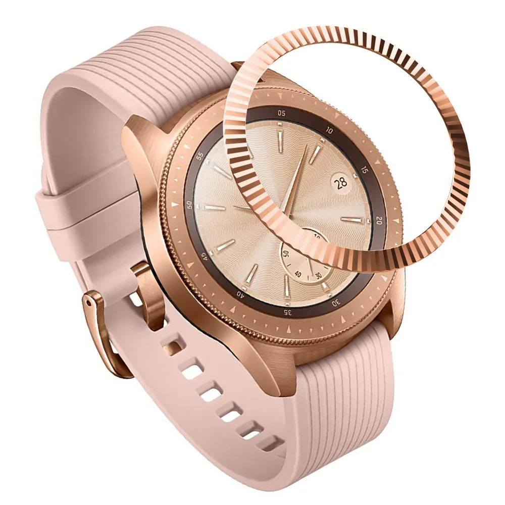 F Для samsung Galaxy Watch 42 мм, циферблат, ободок, кольцо, Стильный чехол, клейкая крышка, защита от царапин, для Galaxy Watch 42 мм - Цвет ремешка: F