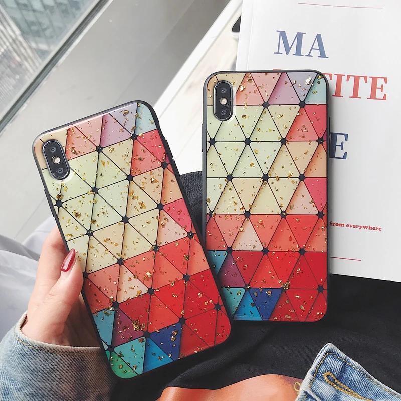 Мягкий чехол с эпоксидной трещинкой для iphone 7 6 6s 8 plus X Xs max XR тонкие чехлы телефонов
