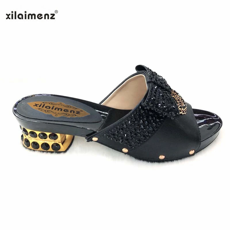 2019 г. новые модные туфли-лодочки в нигерийском стиле на низком каблуке летние