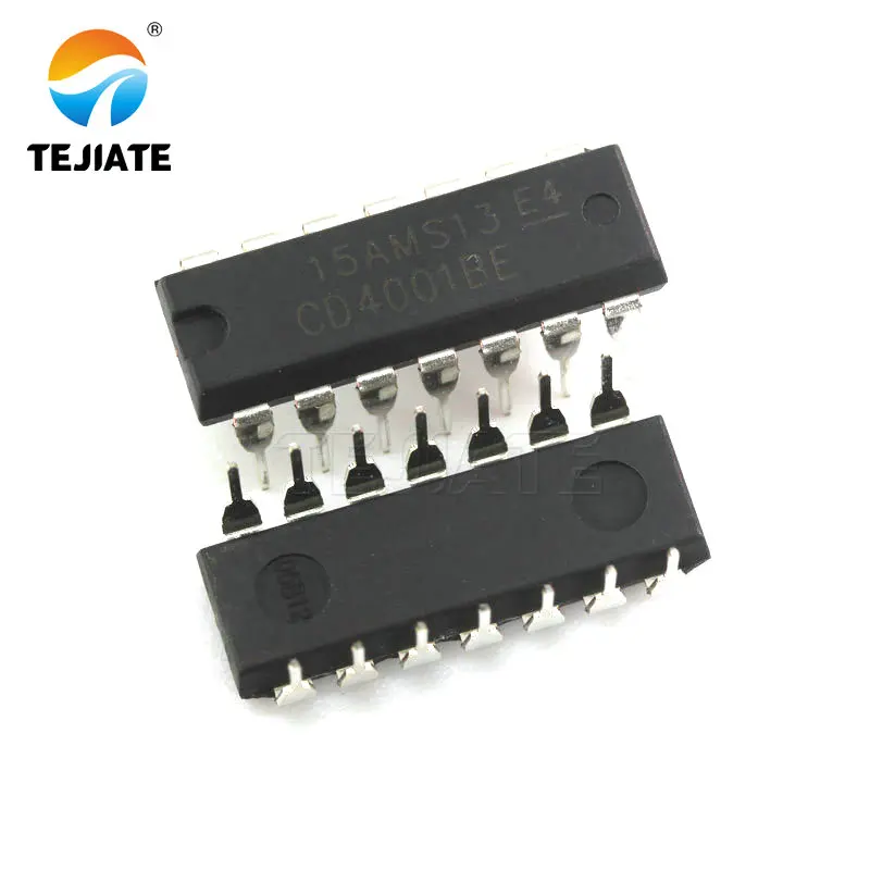 10 шт. CD4001BE DIP14 CD4001 DIP 4001BE 14 Новый и оригинальный IC|Интегральные схемы| |