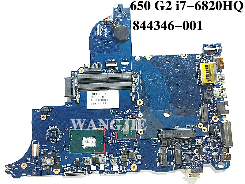 Материнская плата для ноутбука HP 650 G2 i7-6820HQ 6050A2740001-MB-A01 844346-001 844346-501 100% полностью