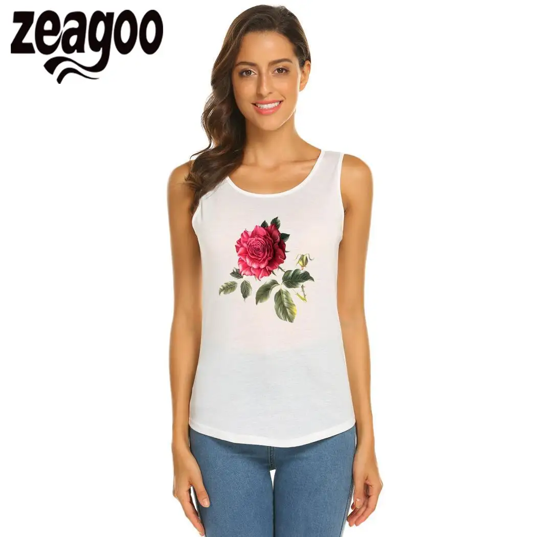 Zeagoo круглым вырезом Повседневное одноцветное Для женщин рукавов Slim Fit Мягкая