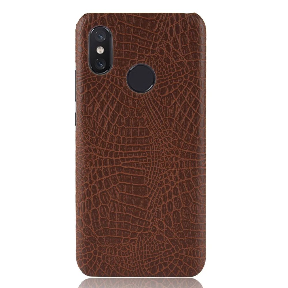 For Xiaomi Mi 8 Se Case Super Slim Crocodile Skin Texture Hard Leather Back Cover Shield Smart Phone Protective Shell |