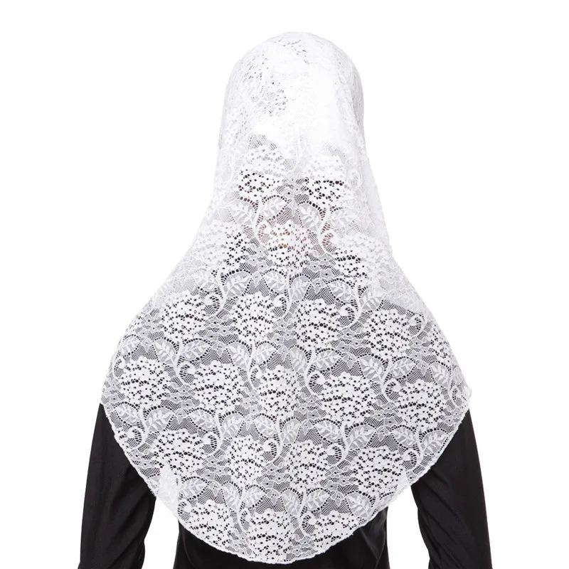 Модный кружевной мусульманский шелковый набор niqab из двух частей Малайзийский
