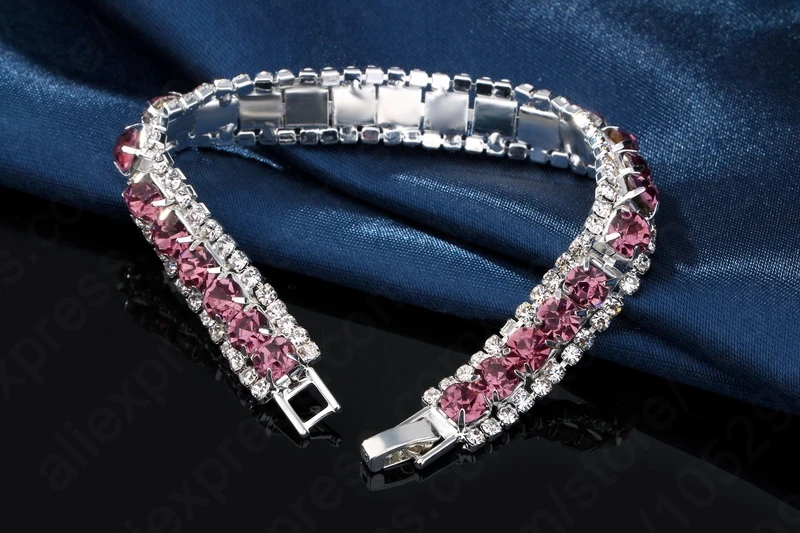 Женский браслет из серебра 925 пробы с фианитами|bracelets & bangles|sterling silver jewelry bangles925