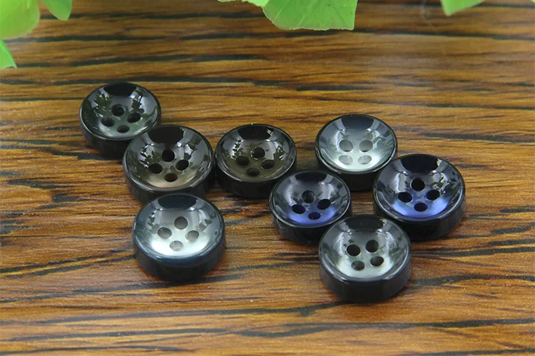 10pcs/lot Resin button sapphire brown four-eye bowl-shaped resin pearl men and women fashion shirt cardigan | Дом и сад