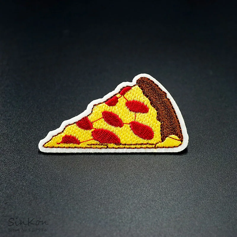Нашивки с вышивкой пицца (Размер: 3 5X6 0 см)|badge embroidered|patch aa patch |