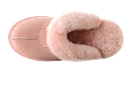 Wool winter slippers fur one piece lovers at home thermal women's shoes | Обувь