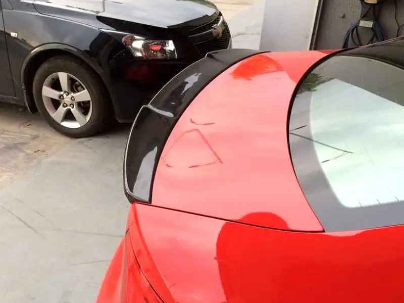 Автомобильный задний спойлер из настоящего углеродного волокна для Audi A3 8V S3 Sedan 4 двери 2013- задний багажник багажника крыло