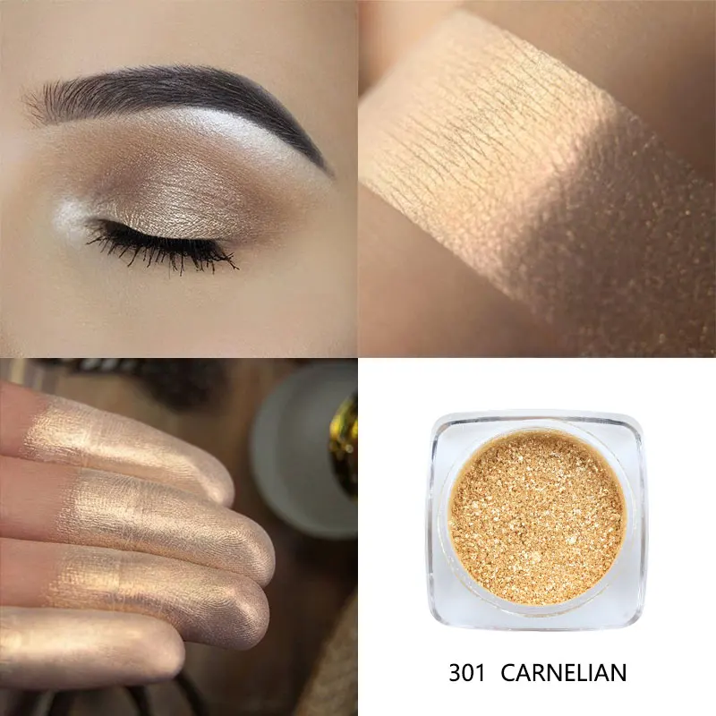 PHOERA профессиональный блеск для теней пудра макияжа Мерцающие Металлические тени