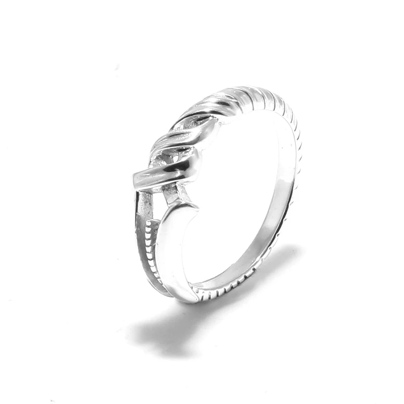 

100% Pure 925 Sterling Silver Jewelry Rings Opening Vintage Men Signet Ring For Women Fine Gift 0048