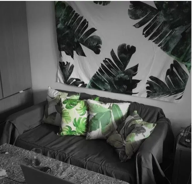 150*130 см Классическая лист ткань гобелен многофункциональный ткани таблице стены