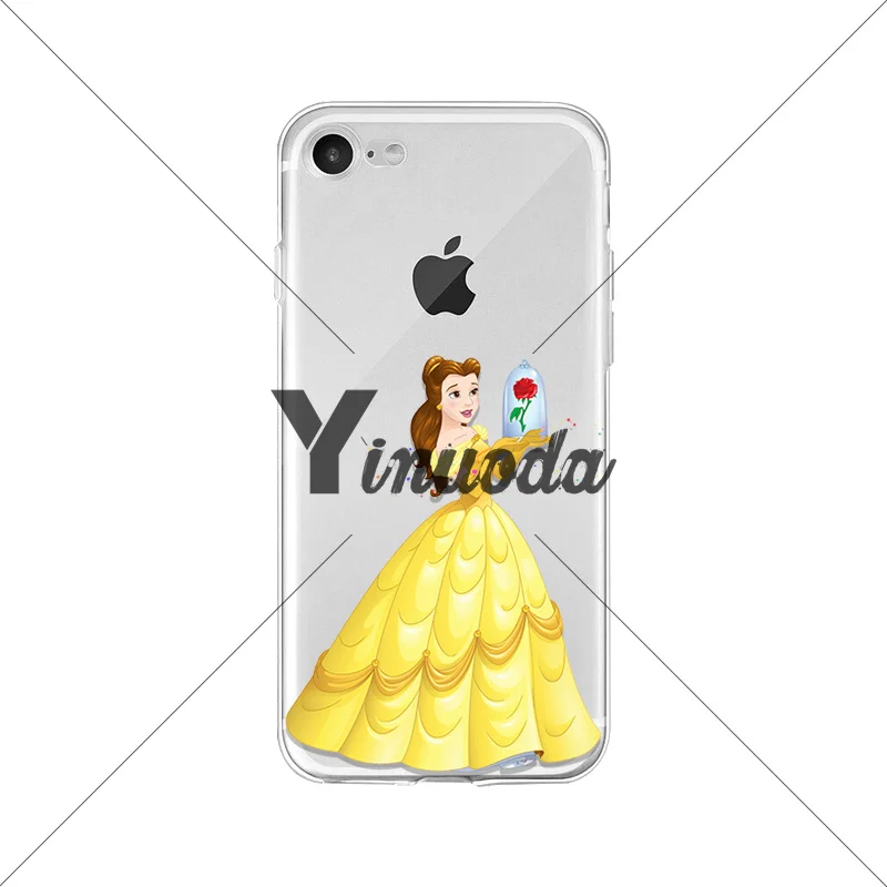 Yinuoda Beauty and the Beast Belle чехол с принцессой мобильный телефон для Apple iPhone 8 7 6 6S Plus X XS max 5