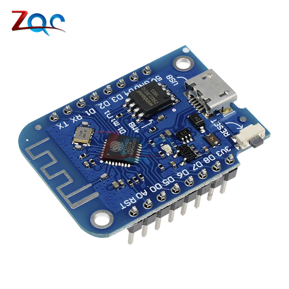 WeMos D1 mini V3.0.0 WIFI плата разработки Интернета вещей беспроводной ESP8266 CH340 4 Мб для Arduino