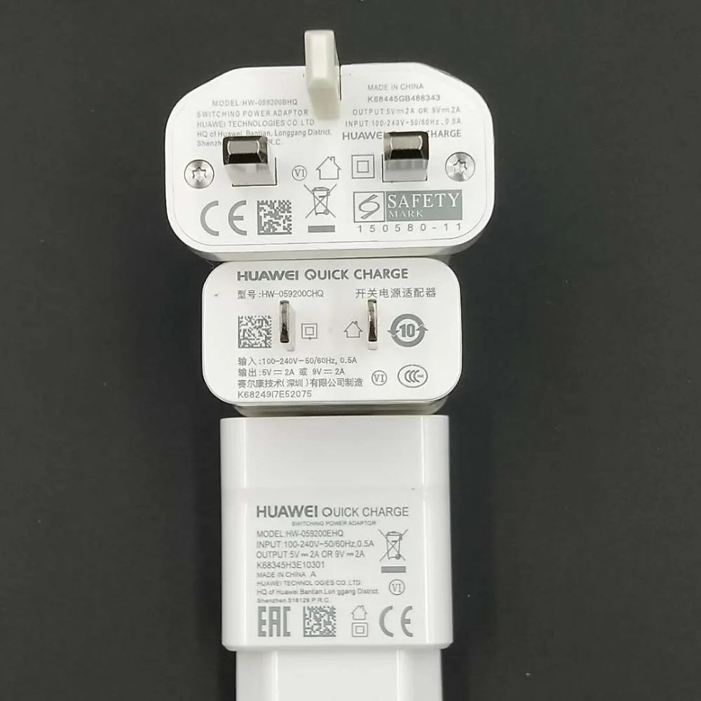 Оригинальное быстрое настенное зарядное устройство Huawei 9 В/2 А 5 а с USB адаптер для