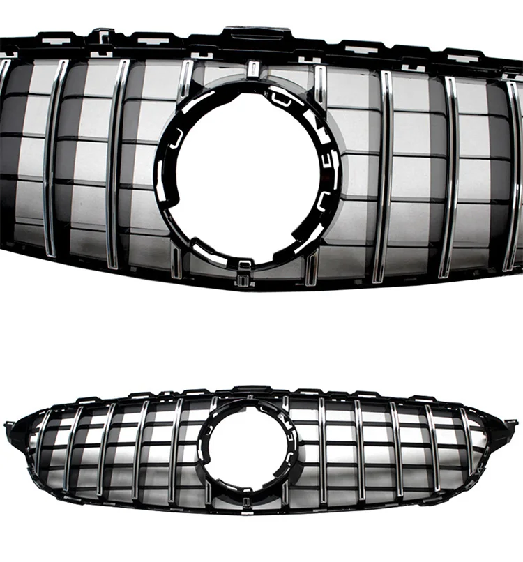 Новинка 19 W205 GT Grill GT R Решетка переднего бампера для Mercedes C W205 C180 C200 C300 C350 C43 AMG спортивная модель гриль GTR сетка